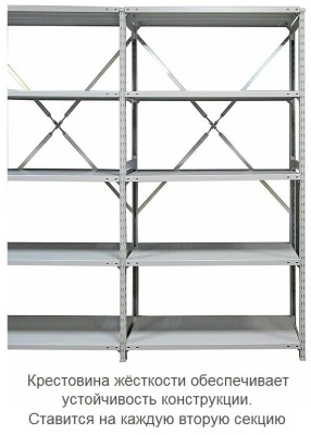 Стеллаж металлический ТСУ 5.7-150